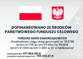 „Przebudowa ciągu dróg gminnych nr 116379 R od km  0+716 do km 0+984 i nr 116381R od km 0+000 do km 1+260 w m-ci Małkowice”