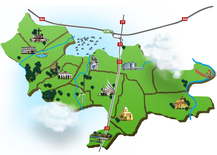 Mapka Gminy Orły